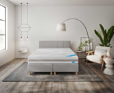 Boxspring Dayton Merlot Gris - 160x200 cm