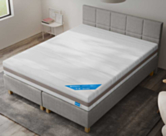 Boxspring Dayton Merlot Gris - 140x190 cm