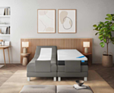 Boxspring Eton Electrique Cabernet Anthracite - 140x200 cm