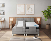 Boxspring Eton Electrique Merlot Gris - 90x200 cm