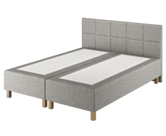 Boxspring Forbes Merlot Gris - 200x200 cm