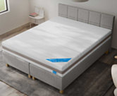 Boxspring Forbes Merlot Gris - 90x200 cm