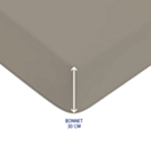Drap-housse Coton Vison Bonnet 30 - 140x190 cm