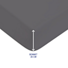 Drap-housse Coton Zinc Bonnet 30 - 90x190 cm