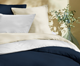 Housse de couette Satin Marine - 240x260 cm