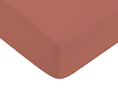 Drap-housse Coton Terracotta Bonnet 25 - 140x200 cm