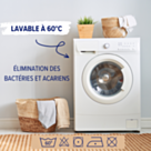 Drap-housse Coton Blanc Bonnet 25 - 180x200 cm
