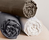 Drap-housse Coton Taupe Bonnet 25 - 90x190 cm
