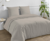 Drap-housse Satin Beige Bonnet 35 - 160x200 cm
