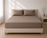 Ambiance drap-housse percale Cashmere Bonnet 35 140X200 cm