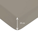 Drap-housse Coton Vison Bonnet 25 - 120x190 cm