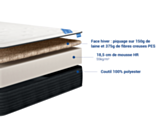 Matelas 180x200 à mousse à haute résilience 