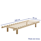 Sommier à lattes Flex Eco - 70x200 cm