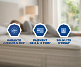 matelas Aurore 80x200 cm housse textile respirante finition premium