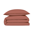 Housse de couette Coton Terracotta - 140x200 cm