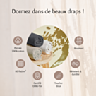 Drap-housse Percale Gris Clair Bonnet 35 - 160x200 cm