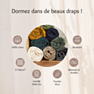 Drap-housse Coton Terracotta Bonnet 25 - 140x200 cm