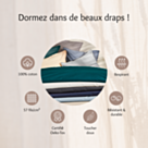 Drap-housse Coton Blanc Bonnet 25 - 180x200 cm
