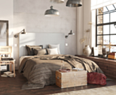 Tête de lit Kahaia Page Ashgrey 160 - H120 cm