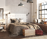 Tête de lit Kalmia Boucle Blanc 200 - H100 cm