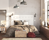 Tête de lit Kalmia Boucle Blanc 180 - H100 cm