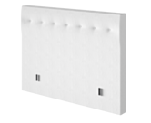 Tête de lit Kalmia Boucle Blanc 200 - H100 cm