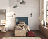 Tête de Lit Kalmia Bleu 90 - H120 cm