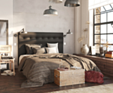 Tête de lit Kalmia S Noir 180 - H100 cm