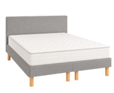 Ensemble literie Leon - gris - (x2) 90x200 cm (180x200 cm) 