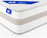 Matelas Ressorts ensachés Aerovisco à mémoire de forme 90x200 cm 
