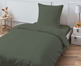 Taie d'oreiller Coton Kaki - 63x63 cm