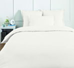 Housse de couette Coton Blanc - 200x200 cm
