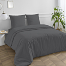 Drap-housse Percale Gris Foncé Bonnet 35 - 180x200 cm