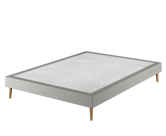 Sommier Tapissier Cirse Deco Ashgrey - 140x190 cm
