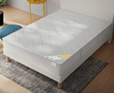 Sommier Tapissier Cirse Deco Boucle Blanc - 140x200 cm