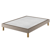 Sommier Tapissier Cirse Deco Taupe - 140x190 cm