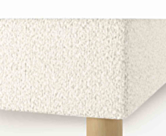 Sommier Cosmos Deco Boucle Blanc - 70x200 cm