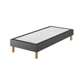 Sommier Tapissier Calla Deco Noir - 120x190 cm
