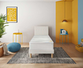 Sommier Tapissier Cirse Deco Boucle Blanc - 80x200 cm