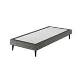 Sommier Tapissier Cirse Deco Gris - 90x200 cm
