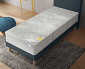 Sommier Tapissier Cirse Deco Bleu - 120x190 cm