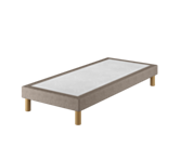Sommier Tapissier Cirse Deco Taupe - 120x200 cm