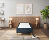 Sommier Tapissier Cronos Bleu - 90x200 cm