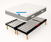 Matelas mousse HR + Sommier flex max fixe
