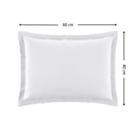 Taie d'oreiller Coton Blanc - 40x60 cm