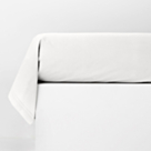 Taie de traversin rond Blanc - 85x90 cm
