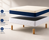 Ensemble matelas Aurore / sommier Cirse - 180x200 cm
