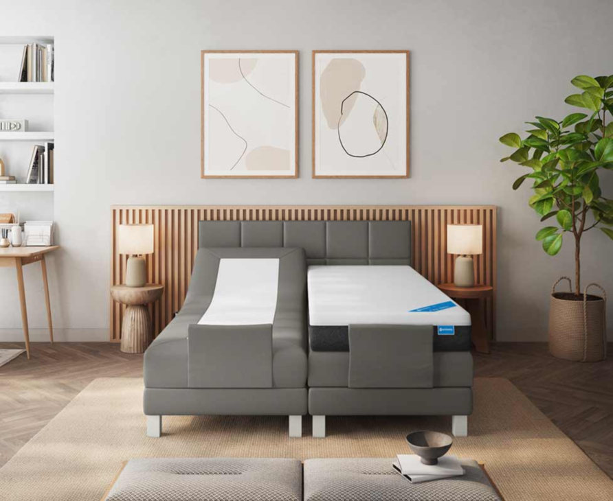 Boxspring Eton Electrique Cabernet Anthracite - 180x200 cm