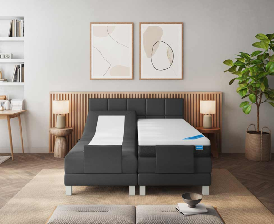 Boxspring Eton Electrique Cabernet Noir - 90x200 cm