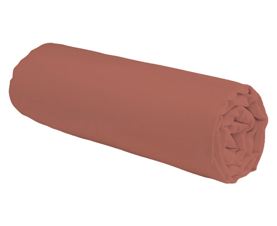 Drap-housse Coton Terracotta Bonnet 30 - 120x190 cm